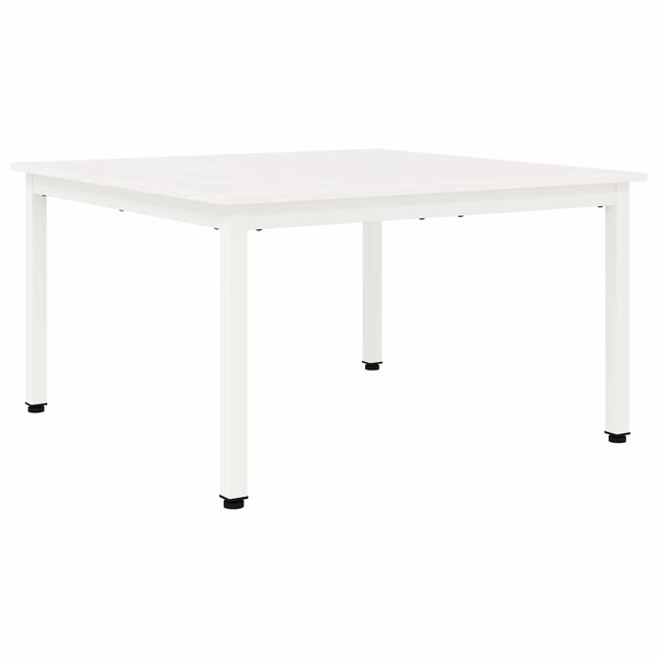 vidaXL Table basse Blanc 80 x 80 x 45 cm Bois de pin massif