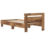 vidaXL Cadre de lit Bois ancien 98 5 x 200 cm Bois d'ingénierie
