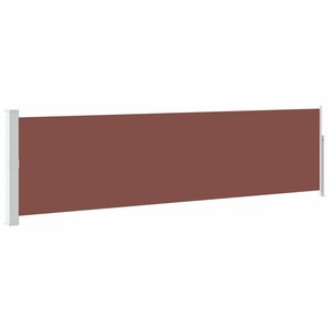 vidaXL Auvent latéral rétractable de patio 140x500 cm Marron
