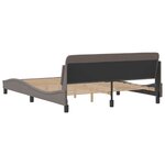 vidaXL Cadre de lit sans matelas taupe 160x200 cm tissu