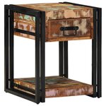 vidaXL Cabinet de chevet avec tiroir 2 Pièces 40 x 40 x 50 cm