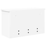vidaXL Porte-manteau mural Blanc 50 x 20 x 30 cm Bois d'ingénierie