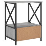 vidaXL Table de chevet sonoma gris 50x41x65 cm bois d'ingénierie