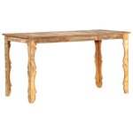 vidaXL Table de salle à manger 140x70x76cm Bois de récupération massif