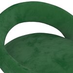 vidaXL Tabourets de bar lot de 2 vert foncé velours
