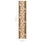 vidaXL Tapis BCF Beige 80x450 cm