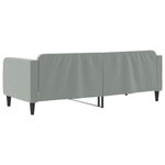 vidaXL Lit de repos sans matelas gris clair 80x200 cm velours