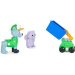 Spin Master 6065254 - Pat Patrouille Big Truck Pups Figurine d'action Rocky avec drone de sauvetage à épingler