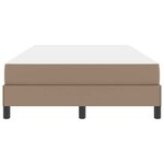 vidaXL Cadre de lit avec matelas Cappuccino 120 x 200 cm tissu
