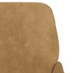 vidaXL Banc Marron 108x79x79 cm Velours