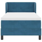 vidaXL Lit à ressorts avec matelas gris foncé 80x200 cm en velours