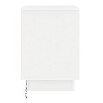 vidaXL Cabinet de chevet 2 Pièces Blanc 39 x 34 5 x 50 cm