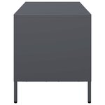 vidaXL Meuble TV anthracite 101 5x39x43 5 cm acier laminé à froid