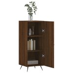 vidaXL Buffet Chêne marron 34 5x34x90 cm Bois d'ingénierie