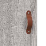 vidaXL Buffet haut Sonoma gris 69 5x34x180 cm Bois d'ingénierie