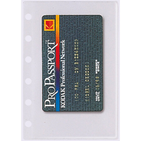 Recharge accessoire Exatime Pochettes cartes de visite 5 pochettes EXACOMPTA