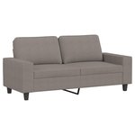 vidaXL Ensemble de canapés 3 Pièces taupe tissu