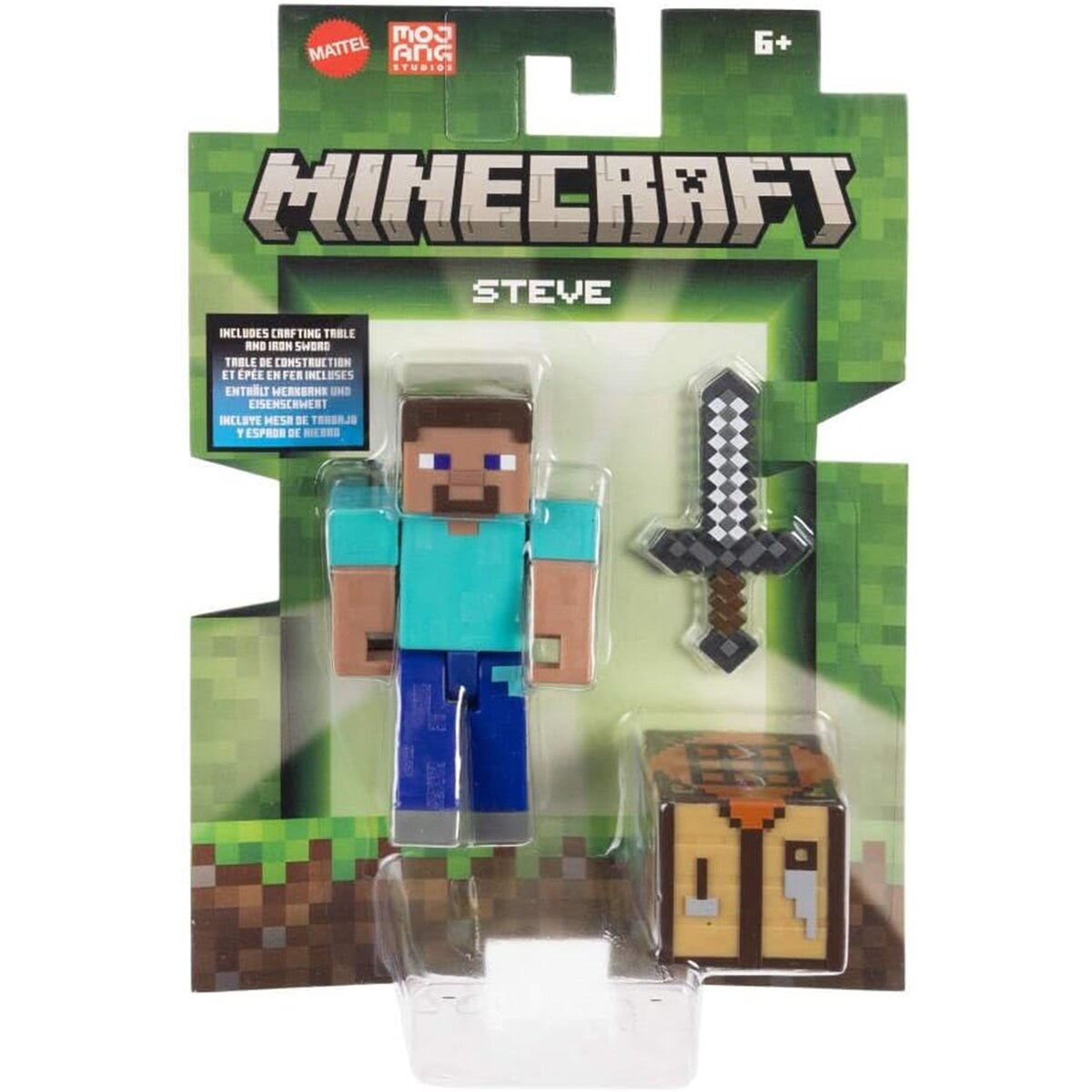 Mattel JCN28 - Minecraft - Figurine Steve - La Poste
