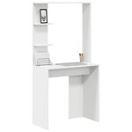 vidaXL Bureau Blanc 78 5 x 37 x 154 5 cm Bois d'ingénierie