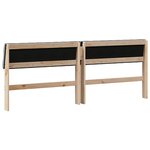vidaXL Tête de lit capitonnée Gris clair 200 cm Pin massif