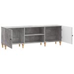 vidaXL Meuble TV 150 x 31 x 50 cm Gris béton Bois d'ingénierie