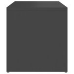 vidaXL Table d'appoint Gris 59x36x38 cm Aggloméré