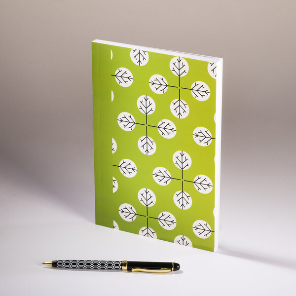 Graphique - Cahier cercles sur fond vert