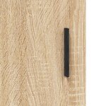 vidaXL Buffet haut Chêne sonoma 69 5x34x180 cm Bois d'ingénierie