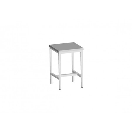 Table inox soudée centrale 600x600x850 mm - l2g -  - inox600 600x850mm