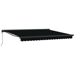 vidaXL Auvent Noir 400 × 300 cm Polyester et Aluminium