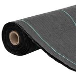 vidaXL Membrane anti-mauvaises herbes noir 1 5x10 m PP
