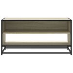 vidaXL Meuble TV chêne sonoma 91x40x46 cm bois d'ingénierie et métal