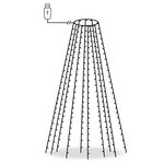 vidaXL Guirlande lumineuse filet d'arbre de Noël 250 LED 250 cm