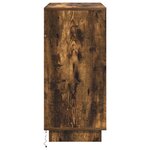 vidaXL Buffet avec LED Chêne Fumé 71x34 5x75 cm Bois d'ingénierie