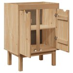 vidaXL Meuble de lavabo de salle de bain OTTA 59x40x80 cm bois massif