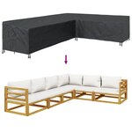 vidaXL Housse pour mobilier d'extérieur 330 x 255 x 80 cm