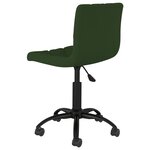 vidaXL Chaises pivotantes à manger lot de 4 Vert foncé Velours