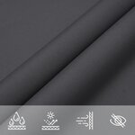 vidaXL Parasol en tissu oxford carré 3x3 m anthracite