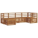 vidaXL Ensemble de canapés d'extérieur 6 pc Naturel Polyester