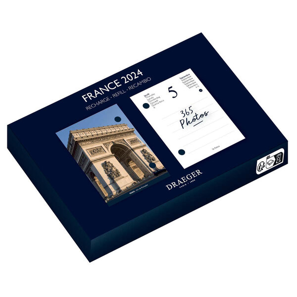 Recharge éphéméride agenda Yvon 2024 - France - Draeger
