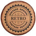 vidaXL Tabourets de bar 2 Pièces Cuir véritable et bois d'acacia solide