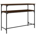 vidaXL Table console chêne marron 100x35 5x75 cm bois d'ingénierie