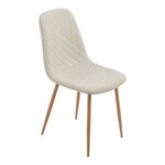 Lot de 4 chaises de salle à manger 88 x 44 x 55 cm moderne design robuste beige 03_0009839