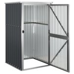 vidaXL Abri à outils de jardin anthracite 88x89x161 cm acier galvanisé