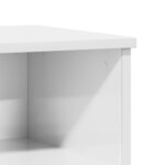 vidaXL Tables de chevet 2 Pièces blanc brillant 40x35x50 cm