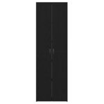 vidaXL Cabinet de Bureau Chêne noir 60 x 32 x 190 Bois d'ingénierie