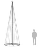 vidaXL Arbre de Noël cône 732 LED Blanc chaud 160x500 cm