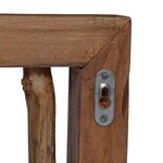 vidaXL Cintre Marron 50 x 11 x 25 cm Bois de Mahogany Massif