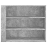 vidaXL Armoire murale gris béton 75x35x60 cm bois d'ingénierie
