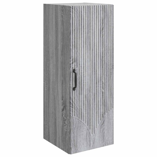 vidaXL Armoire Murale 33 x 34 5 x 90 cm Bois d'ingénierie Sonoma gris